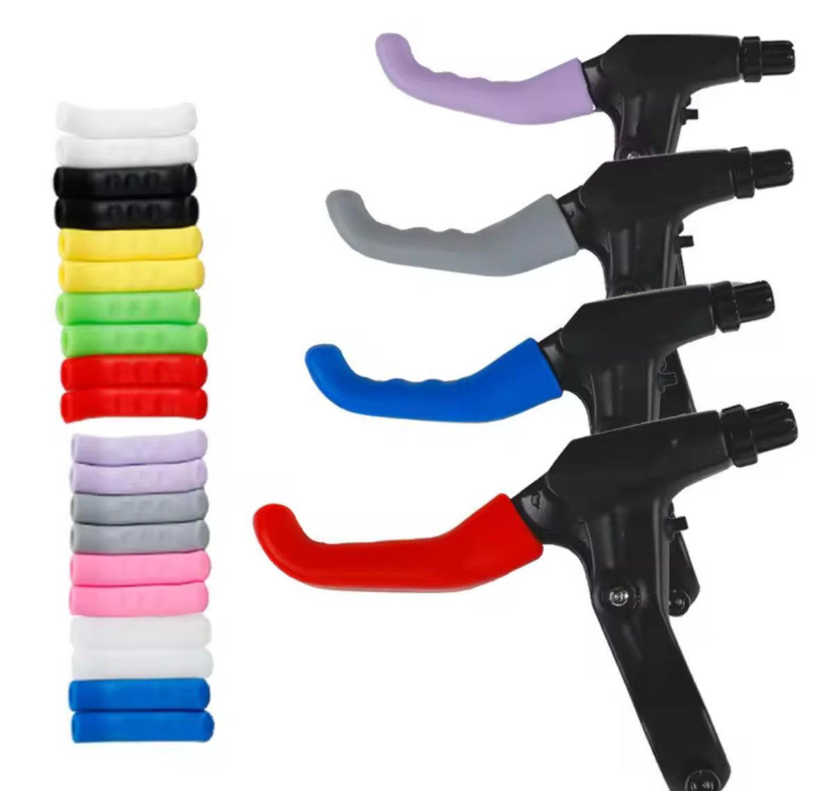 Silicone brake grips